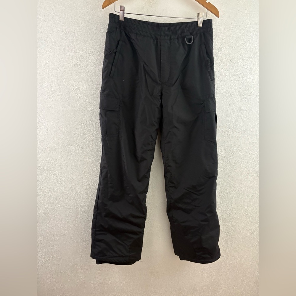 SPORT ESSENTIALS Nylon Ski Pants UNISEX Size 16 Black insulated
